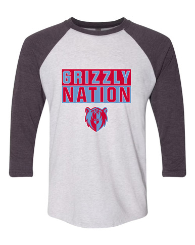 Ashland Grizzlies Nation #1 Women's Baseball T-Shirt