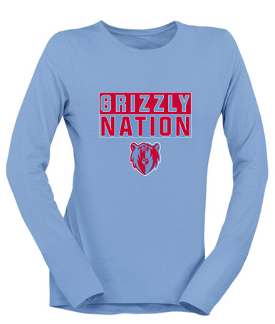 Ashland Grizzlies Nation #1 Women's LS T-Shirt