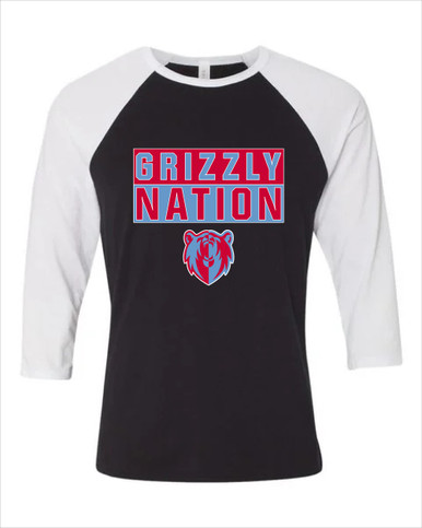 Ashland Grizzlies Nation #1 Men's Baseball T-Shirt