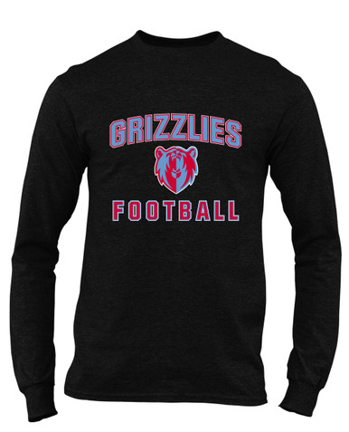 Ashland Grizzlies Football #1 Men's LS T-Shirt