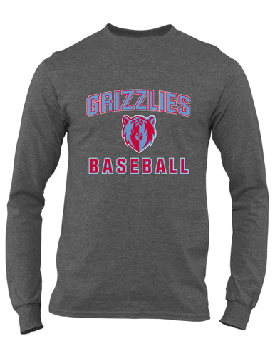 Ashland Grizzlies Baseball #1 Men's LS T-Shirt