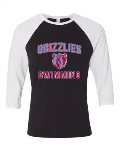 Ashland Grizzlies Swimming Women's Baseball T-Shirt