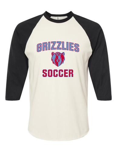 Ashland Grizzlies Soccer #1 Men's Baseball T-Shirt