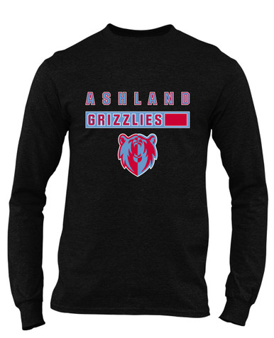 Ashland Grizzlies Mascot #7 Men's LS T-Shirt