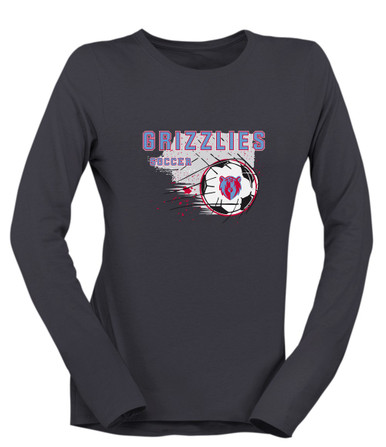 Ashland Grizzlies Soccer #2 Women's Premium LS T-Shirt