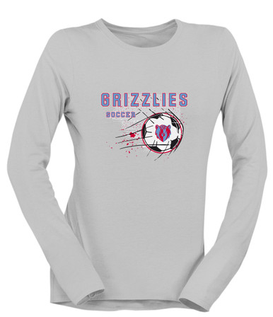 Ashland Grizzlies Soccer #2 Women's LS T-Shirt