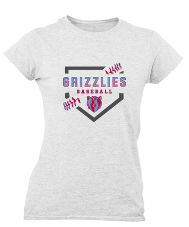 Ashland Grizzlies Baseball #2 Women's SS T-Shirt