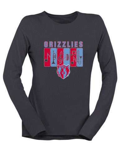 Ashland Grizzlies Band # 2 Women's LS T-Shirt