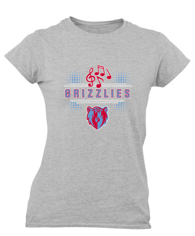 Ashland Grizzlies Band # 3 Women's SS T-Shirt