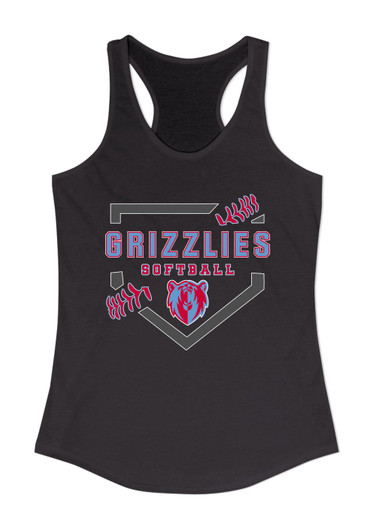 Ashland Grizzlies Softball #2 Women's Tank Top