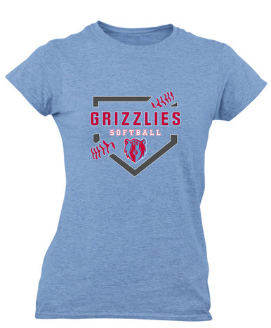 Ashland Grizzlies Softball #2 Women's SS T-Shirt
