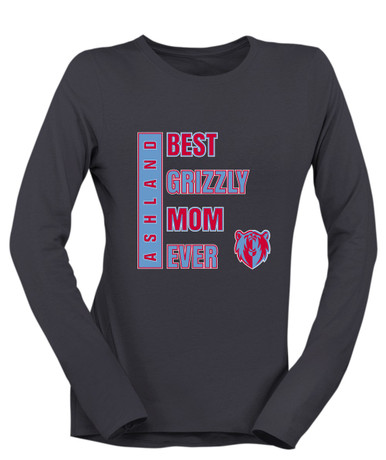 Ashland Grizzlies Best Grizzly Mom Women's LS T-Shirt