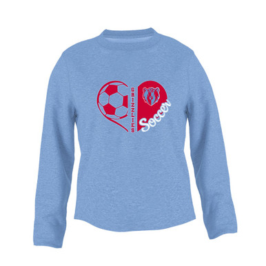 Ashland Grizzlies Heart Soccer Women's Sweatshirt