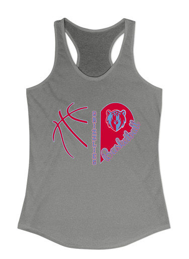 Ashland Grizzlies Heart Basketball Women's Tank Top