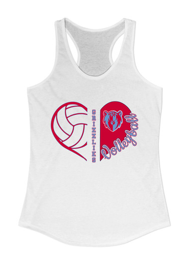 Ashland Grizzlies Heart Volleyball Women's Tank Top