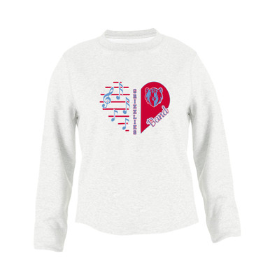 Ashland Grizzlies Heart Band Women's Sweatshirt