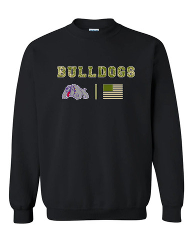 Waukegan Bulldogs Camo Flag Men's Sweatshirt