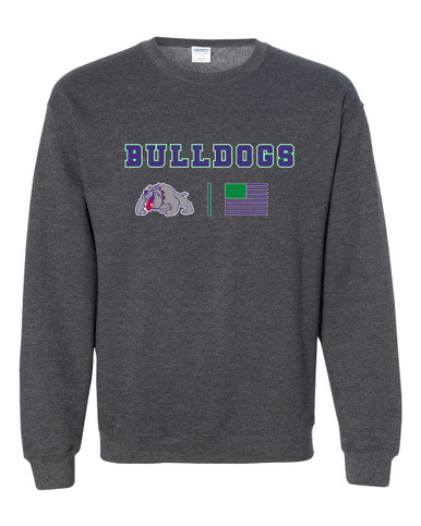 Waukegan Bulldogs Team Colors Flag Men's Sweatshirt