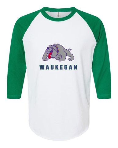 Waukegan Bulldogs Mascot #2 Men's Baseball T-Shirt