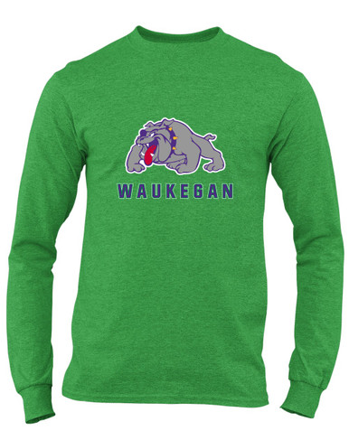 Waukegan Bulldogs Mascot #2 Men's LS T-Shirt