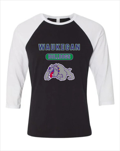 Waukegan Bulldogs Mascot #3 Men's Baseball T-Shirt