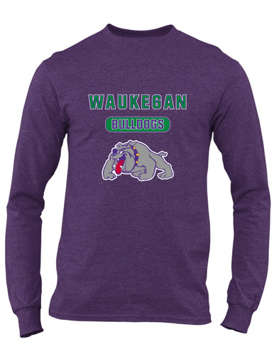 Waukegan Bulldogs Mascot #3 Men's LS T-Shirt