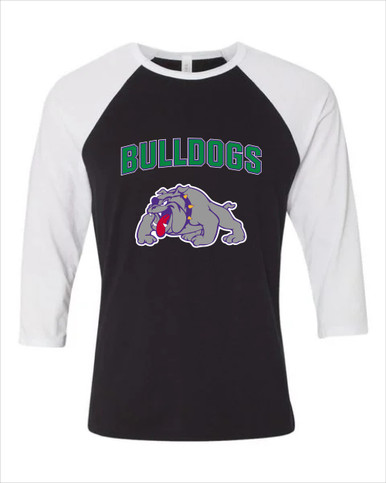 Waukegan Bulldogs Mascot #6 Women's Baseball T-Shirt