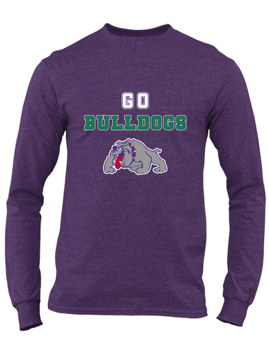 Waukegan Bulldogs Go Team Men's LS T-Shirt