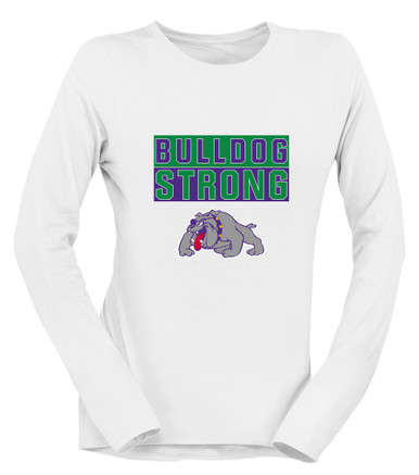 Waukegan Bulldogs Strong #1 Women's LS T-Shirt