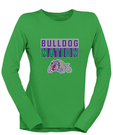 Waukegan Bulldogs Nation #1 Women's LS T-Shirt
