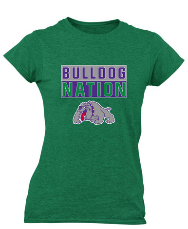 Waukegan Bulldogs Nation #1 Women's Premium SS T-Shirt