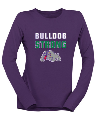 Waukegan Bulldogs Strong #2 Women's LS T-Shirt