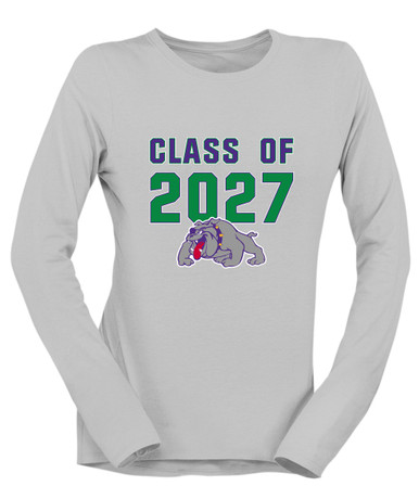 Waukegan Bulldogs Class of 2027 Women's LS T-Shirt