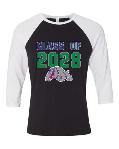 Waukegan Bulldogs Class of 2028 Men's Baseball T-Shirt