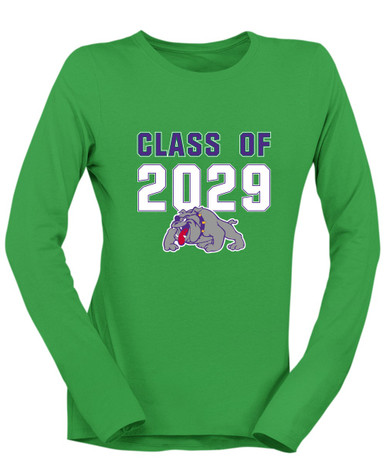 Waukegan Bulldogs Class of 2029 Women's LS T-Shirt