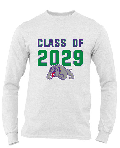 Waukegan Bulldogs Class of 2029 Men's LS T-Shirt