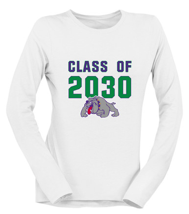 Waukegan Bulldogs Class of 2030 Women's Premium LS T-Shirt