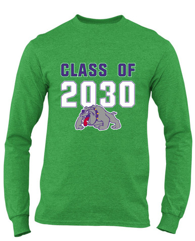 Waukegan Bulldogs Class of 2030 Men's LS T-Shirt