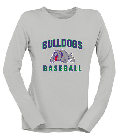 Waukegan Bulldogs Baseball #1 Women's Premium LS T-Shirt