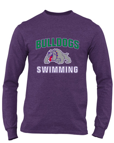Waukegan Bulldogs Swimming Men's LS T-Shirt