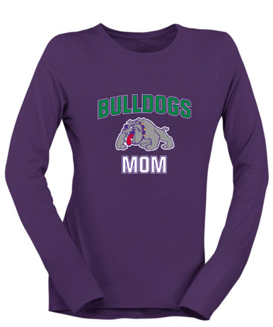 Waukegan Bulldogs Mom Women's LS T-Shirt