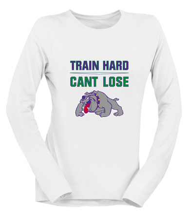 Waukegan Bulldogs Train Hard, Can't Lose Women's Premium LS T-Shirt