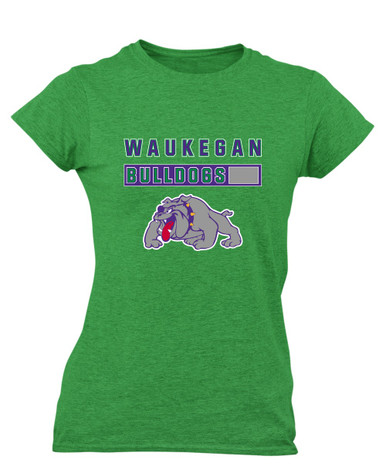 Waukegan Bulldogs Mascot #7 Women's SS T-Shirt