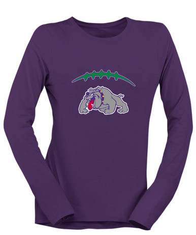 Waukegan Bulldogs Football #2 Women's LS T-Shirt