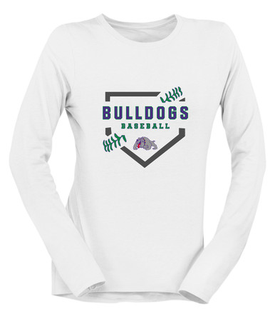 Waukegan Bulldogs Baseball #2 Women's LS T-Shirt