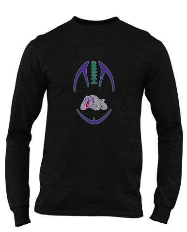 Waukegan Bulldogs Football #4 Men's Premium LS T-Shirt