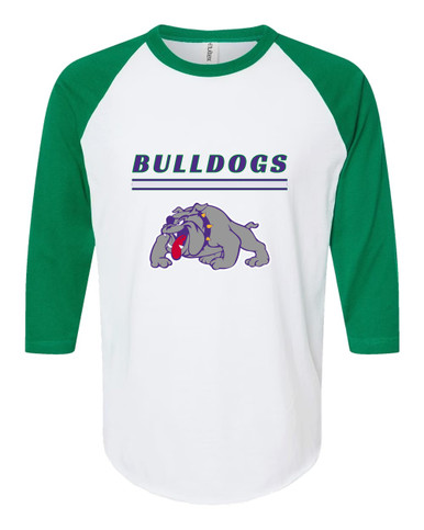 Waukegan Bulldogs Mascot #8 Women's Baseball T-Shirt