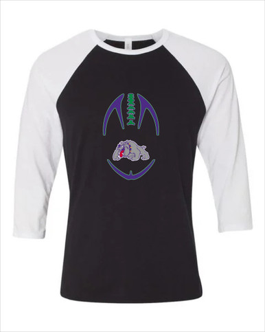 Waukegan Bulldogs Football #4 Women's Baseball T-Shirt