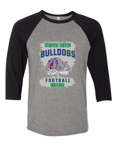 Waukegan Bulldogs Football #6 Women's Baseball T-Shirt