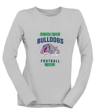 Waukegan Bulldogs Football #6 Women's LS T-Shirt